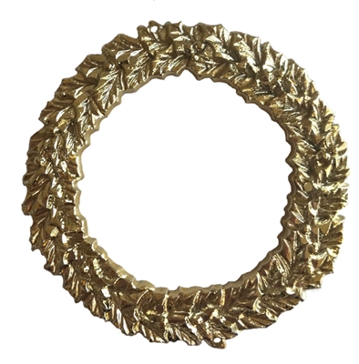 3" Wreath Ring Gold-Tone Plastic Craft Accent