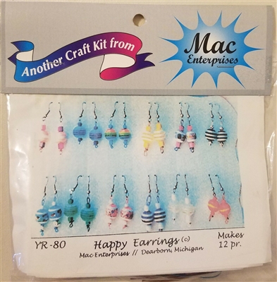 Happy Earrings Beading Kit