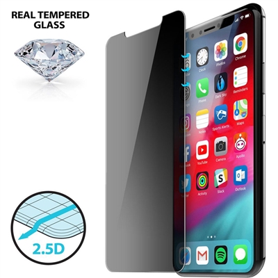iLuv AIXL25DTEMF 2.5D Privacy Tempered Glass for iPhone XR