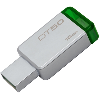 Kingston DT50/16GB 16GB USB 3.0 DataTraveler 50 (Metal/Green)