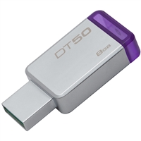 Kingston DT50/8GB 8GB USB 3.0 DataTraveler 50 (Metal/Purple)