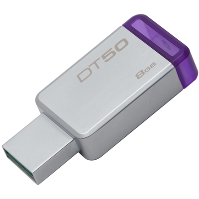 Kingston DT50/8GB 8GB USB 3.0 DataTraveler 50 (Metal/Purple)