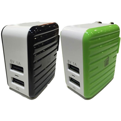 LAX Gadgets Dual USB 3.4 Amp Travel Wall Charger