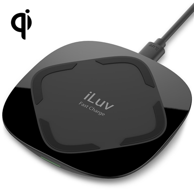 iLuv IAD8X10BK Qi Certified Fast Wireless Charging Pad