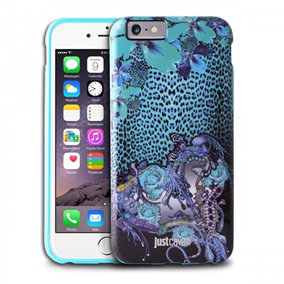 Puro Just Cavalli Antishock Cover for iPhone 6 Leo Jewel Blue