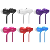 iLuv Peppermint Tangle-Free In-Ear Stereo Earphones