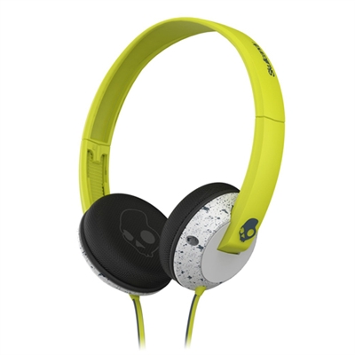 Skullcandy On Ear, Uprock - Hot Lime/Light Gray with Mic1