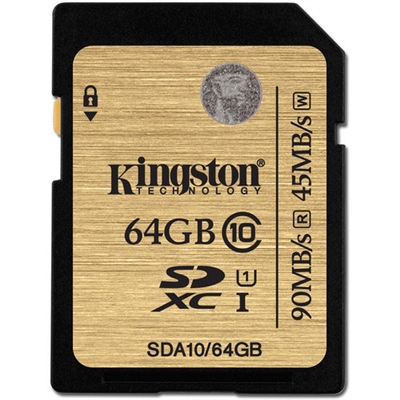 Kingston SDA10/64GB 64GB SDHC Class 10 Flash Card