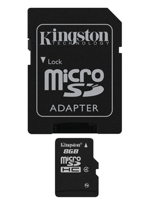 Kingston SDC4/8GB 8GB microSDHC Class 4 Flash Card