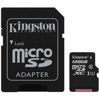 Kingston SDCS/128GB 128GB Canvas Select Class 10 microSDHC Card