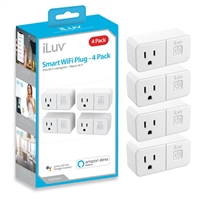 iLuv SMPLUGMI4UL Smart WiFi Plug [4 Pack]