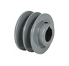 2AK 3/4" Bore Solid Sheave Pulley with 2.95" OD , Hex set screws for V-belts size 3L, 4L 2AK30-3/4"