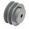 2AK34 1/2" Bore Solid Sheave Pulley with 3.4" OD , 2 Grooves  Hex set screws for V-belts size 4L, 3L  2AK34-1/2"  (OD 3.4"- ID  1/2")