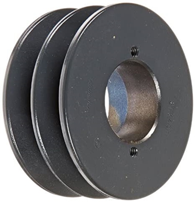 2AK46H Bushed Solid Sheave Pulley with 4.6" OD, Double Groove Pulley 2AK46H  for V-belts size 4L, A, AX,  2AK46H OD 4.6"