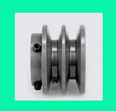 2BK23 7/8" Bore Solid Sheave Pulley with 2-1/4" OD , Hex set screws for V-belts size 4L, 5L 2BK23-7/8" (2.25" X 7/8") 2 Grooves for A,B belts