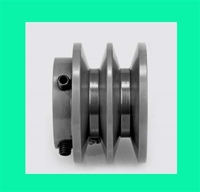 2BK 7/8" Bore Solid Sheave Pulley with 2.95" OD , Hex set screws for V-belts size 4L, 5L 2BK30-7/8"