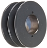 2BK40H Cast Iron Bushed Sheave Pulley for Dual Belt V-belt  size 5L, B  OD : 4" Double Grooves Pulley 2BK40H