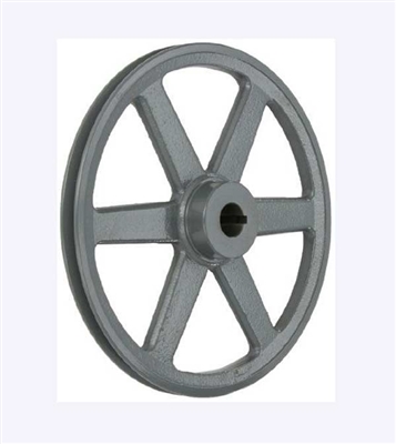 AK124 1" Bore  OD 12.25", 1 Groove V-Belt Pulley Gear AK124-5/8" Cast Iron for 3L . 4L A - V belt