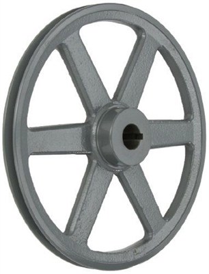 AK124 5/8" Bore  OD 12.25", 1 Groove V-Belt Pulley Gear AK124-5/8" Cast Iron for 3L . 4L A - V belt