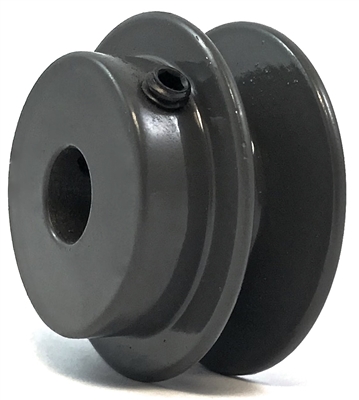 AK41-1/2" Bore Solid Sheave Pulley One Groove 4.1" Outer Diameter 1/2" Inner diameter