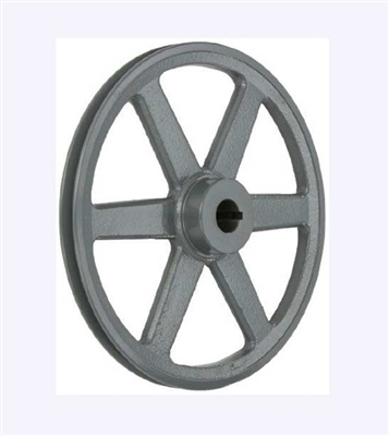 AK81 3/4" Bore Cast Iron Pulley for V-belt  size 3L, 4L OD 7.95" (8") One Groove