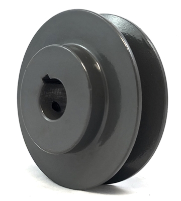 BK45-7/8" ID 7/8" ( 0.625" ) Bore cast iron Solid Pulley with 4.5" inch OD for V-belts  size 4L, 5L (BK4578)