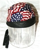 Stars & Stripes Nylon & Leather Head Wrap