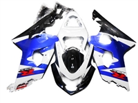 Blue White & Black Bodywork fairing kit for GSX-R600/750 2004-2005 10 PCS