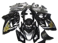 Black and Yellow Bodywork fairing kit for SUZUKI GSX-R 1300 2008-2014 28 PCS
