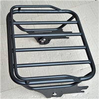 Black Detachable Two-Up Luggage Rack For Harley Touring 1997-2008