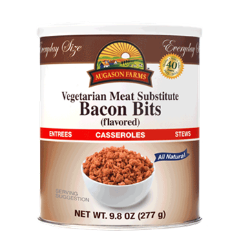 Augason Farms Bacon Bits - Vegetarian Meat Substitute - 9.8 oz Can