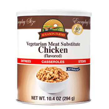 Augason Farms Chicken - Vegetarian Meat Substitute - 10.4 oz Can