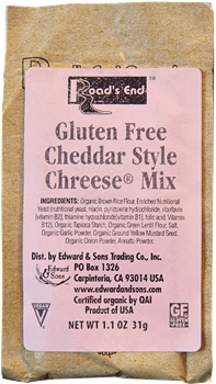 Roads End Organics - Cheddar Style Gluten Free Chreese Mix