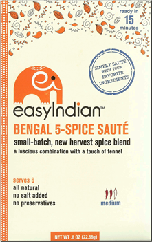 Easy Indian Foods - Bengal 5-Spice Saute - .8 oz Packet