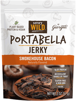 Savory Wild - Portabella Jerky - Smokehouse Bacon