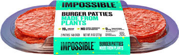 Impossible Foods - Burgers - 1/4 lb. Patties x 2