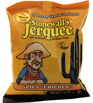 Lumen Soy Foods Stonewall's Spicy "Chicken" Vegan Jerquee - 1.5oz package
