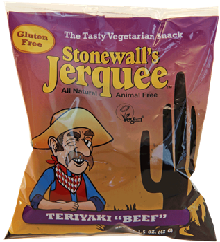 Lumen Soy Foods Stonewall's Teriyaki "Beef" Vegan Jerquee - 1.5oz package