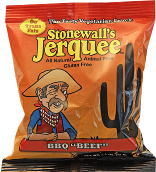 Lumen Soy Foods Stonewall's BBQ "Beef" Jerquee - 1.5oz package