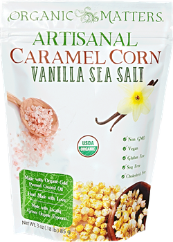 Organic Matters - Artisanal Caramel Corn - Vanilla Sea Salt