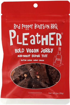 Pleather - Bold Vegan Jerky - Red Pepper Bourbon BBQ