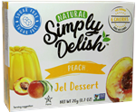 Simply Delish - Natural Vegan Jello - Peach
