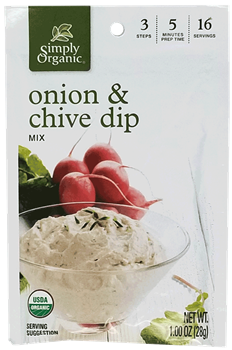 Simply Organic -  Onion and Chive Dip Mix