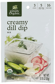 Simply Organic -  Creamy Dill Dip Mix