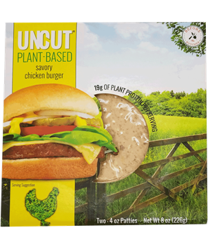 Uncut - Before the Butcher - Plant Based Burger - Savory Chicken