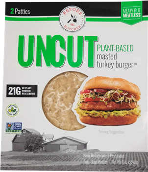 Uncut - Before the Butcher - Plant Based Burger - Roasted Turkey