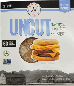 Uncut - Before the Butcher - Plant Based Breakfast Sausage