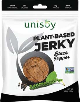 Unisoy Vegan Jerky - Cracked Black Pepper