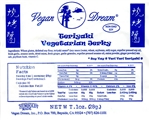 Vegan Dream Teriyaki Vegan Jerky Single Serving.