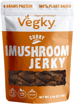 Vegky - Mushroom Jerky - Curry